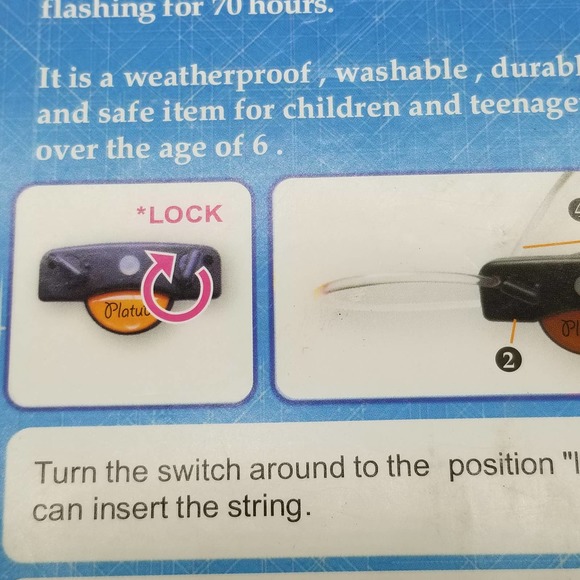 NOS Platube Shoe Laces Light Up Flashing - Picture 6 of 9